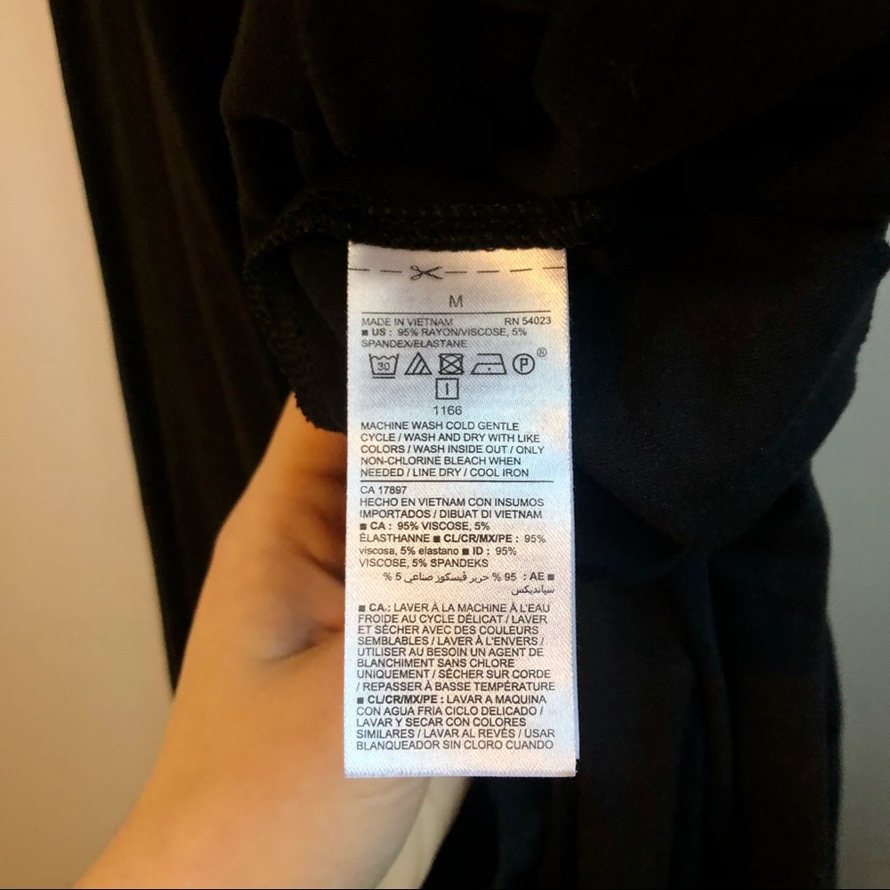 FINAL PRICE black tshirt dress - Picture 3 of 4